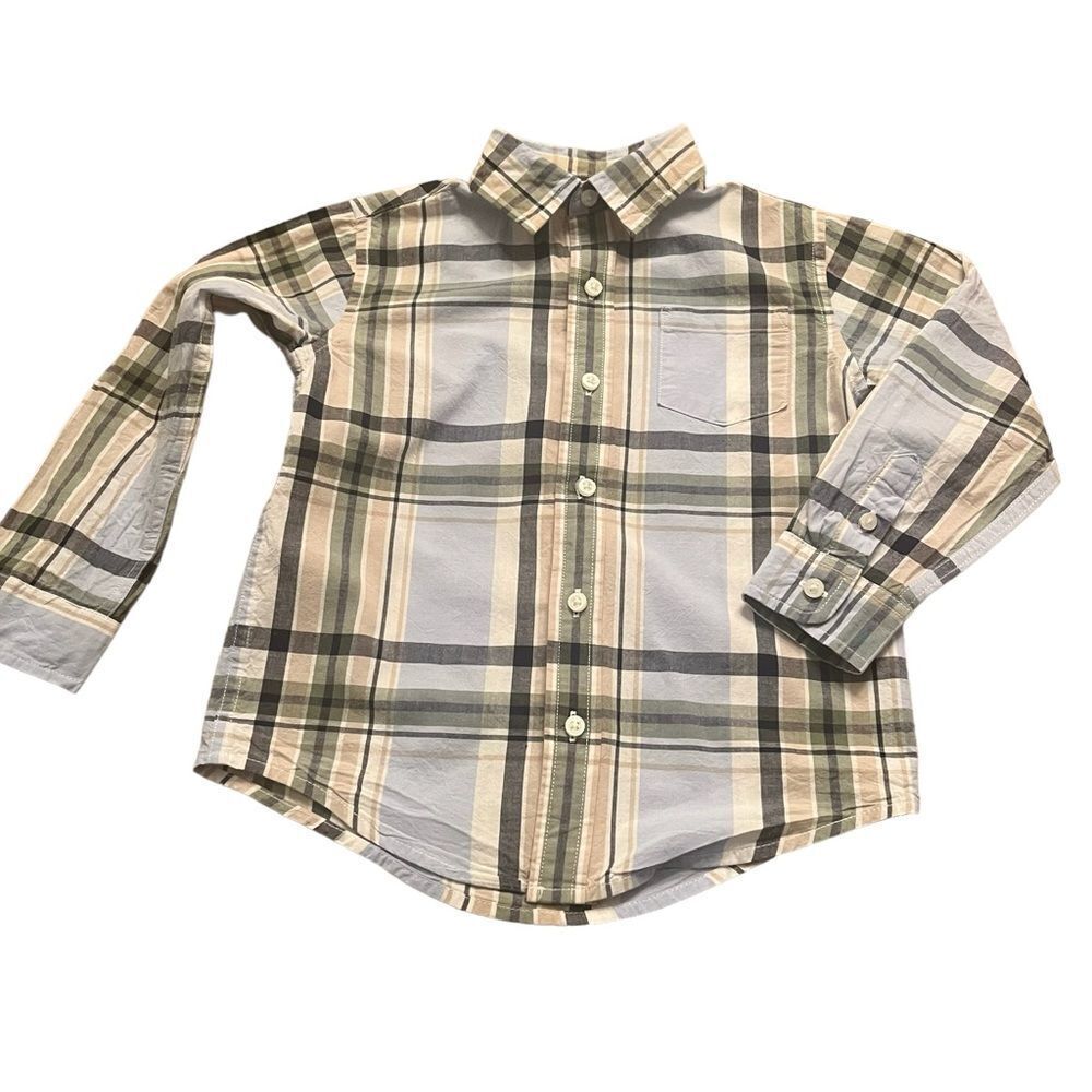 JANIE AND JACK BOYS SIZE 4 PLAID SHIRT